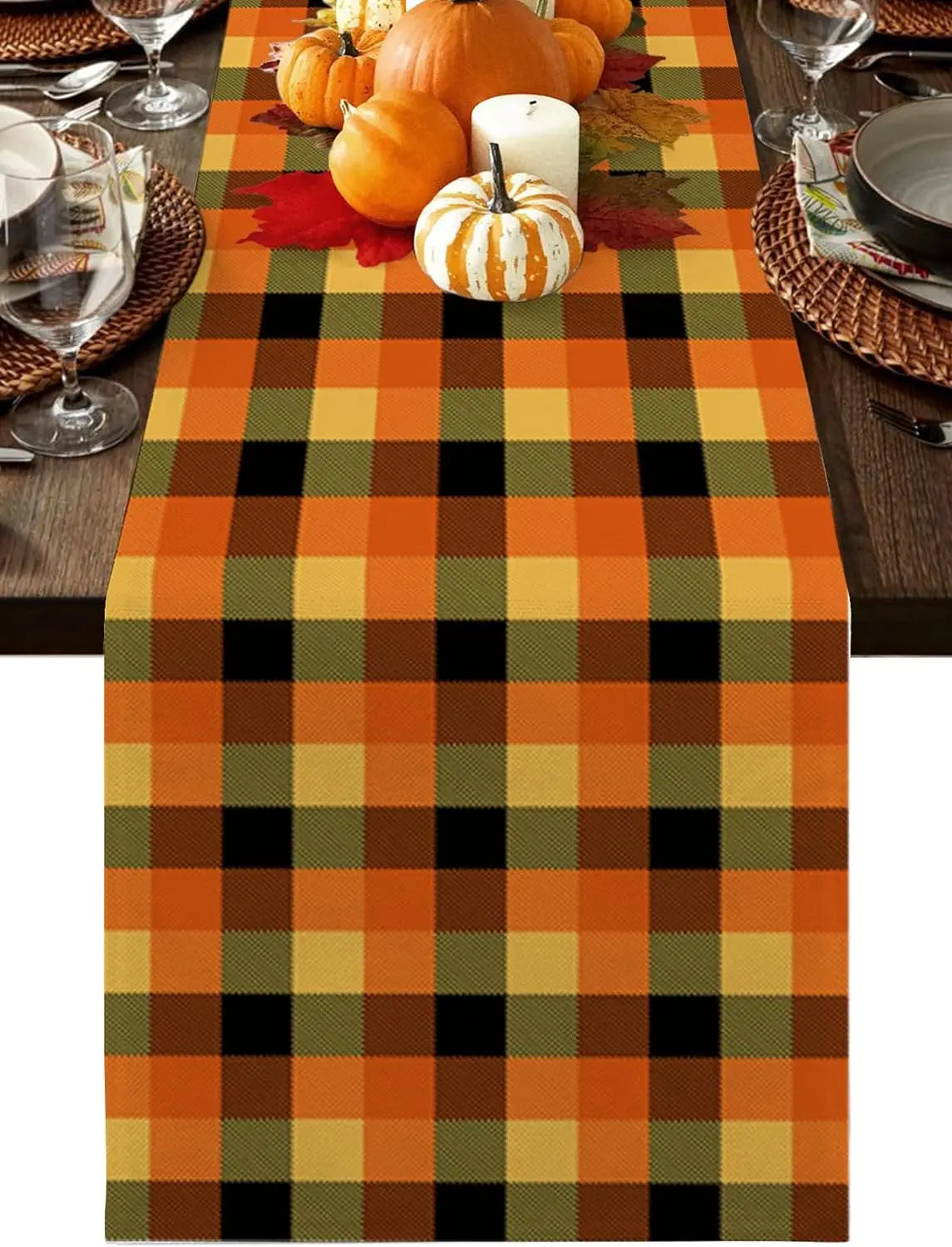 Autumn Linen Table Runner